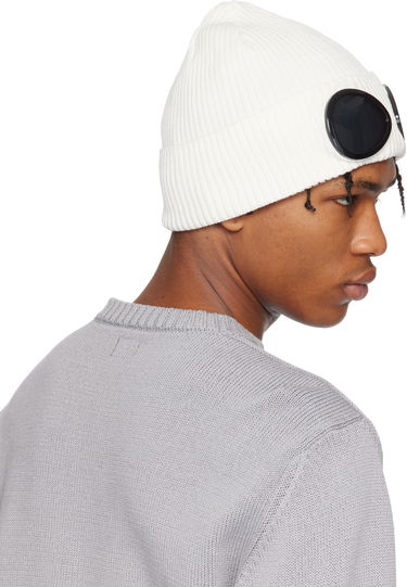 Kapica C.P. Company C.P. Company Goggle Beanie Bijela | 18CMAC016A-000727A, 2