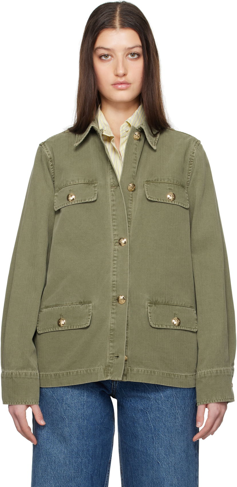 Jakna Anine Bing Anine Bing Corey Military Jacket Zelena | A-01-7178-320