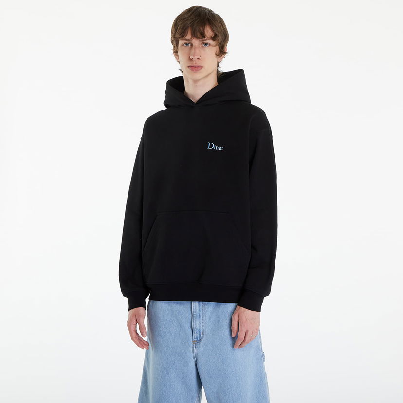 Dukserice Dime Classic Small Logo Hoodie Black Crna | DIMESP24D29BLK