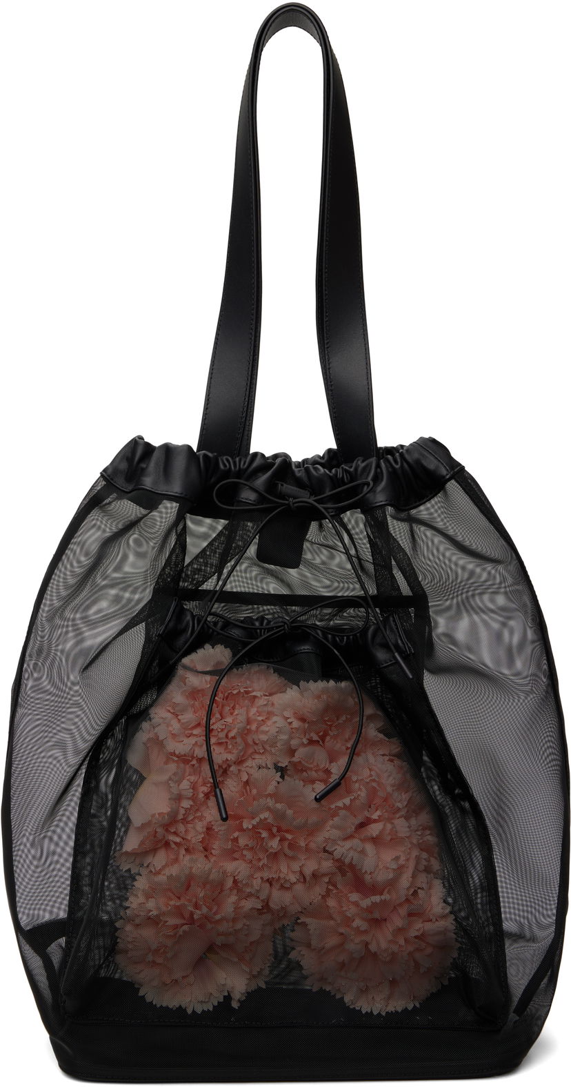 Tote bag Simone Rocha Simone Rocha Carnation Pocket Tote Crna | BAG191F 0805