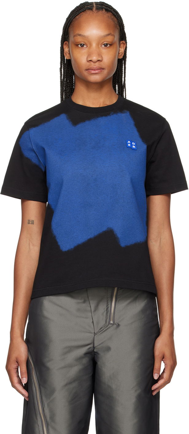 Majica kratkih rukava ADER ERROR Abstract Print Relaxed-Fit Cotton T-Shirt Plava | BMSGFYTS0103BK