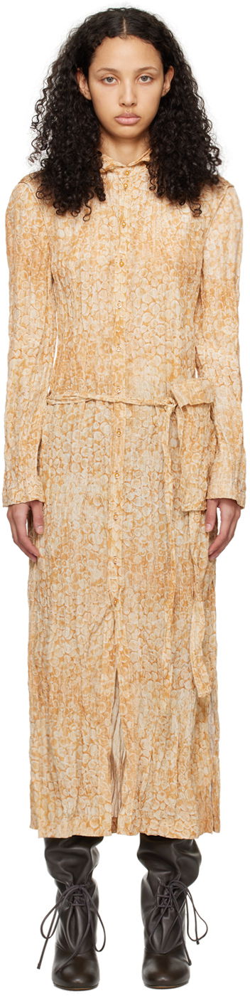 Haljina LEMAIRE Lemaire Atelier la Folie Edition Midi Dress Bež | DR1064 LF1261