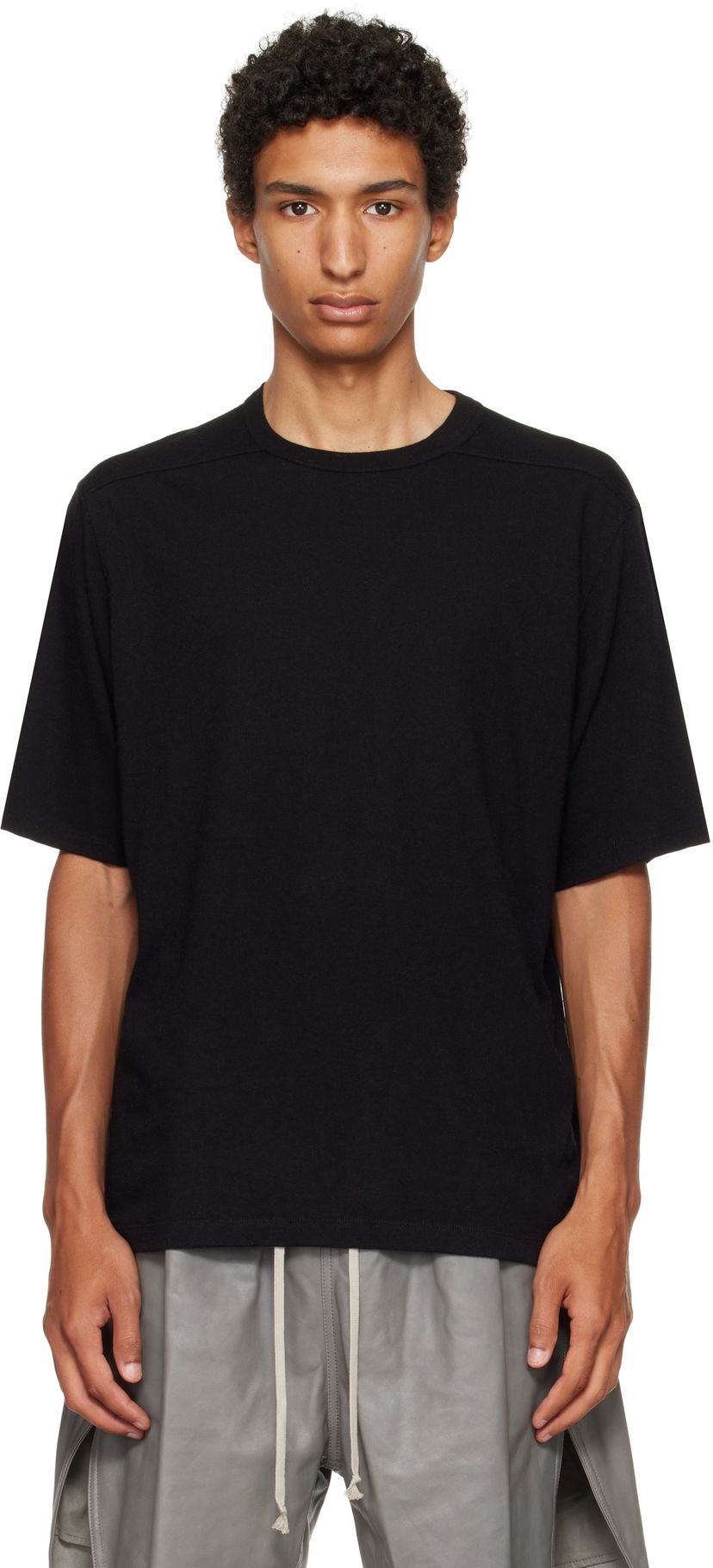 Majica kratkih rukava Rick Owens Rick Owens Concordians Brad T-Shirt Crna | RU02E1232 JR