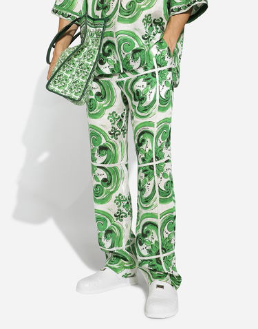 Hlače Dolce & Gabbana Jogging Pants With Print Zelena | GV4LHTFP4M8HU3TN, 3