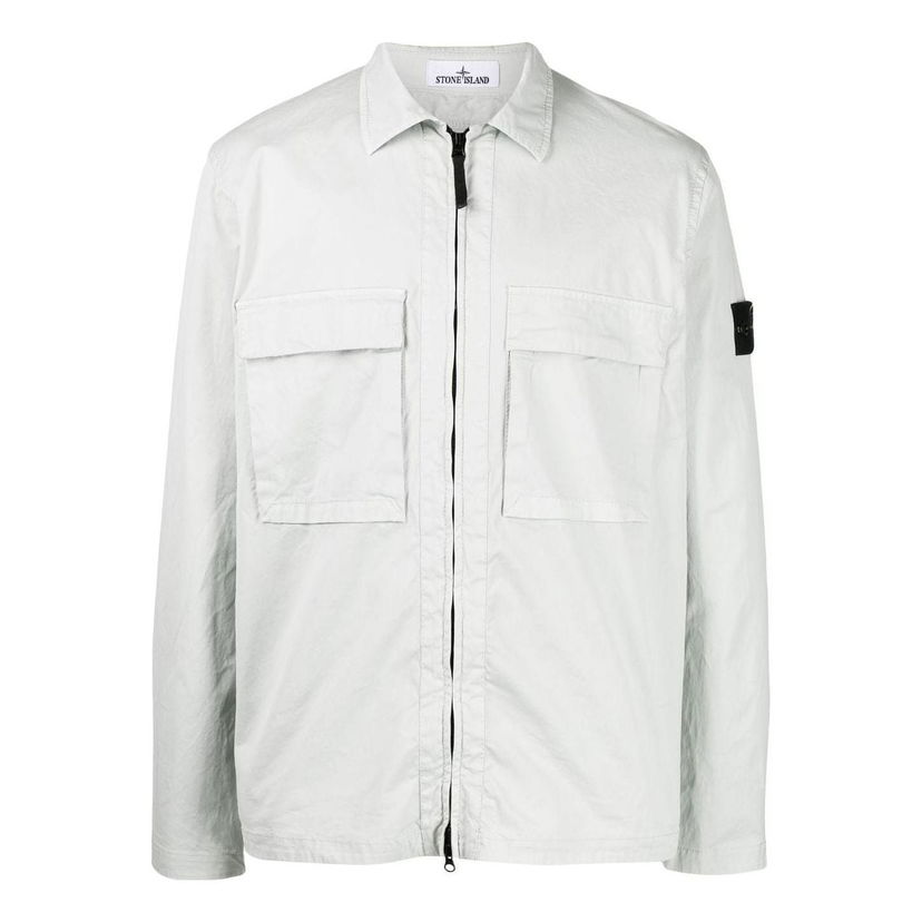 Košulja Stone Island Compass Zipped Shirt Zelena | 771511710-V0061