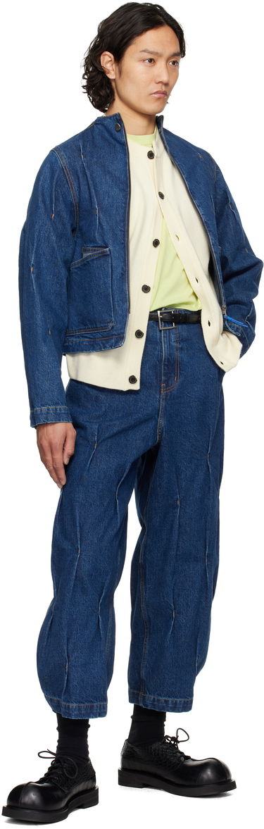 Jakna ADER ERROR ADER error 0108 Cropped Denim Jacket Plava | BO01SSJK0108BL, 3