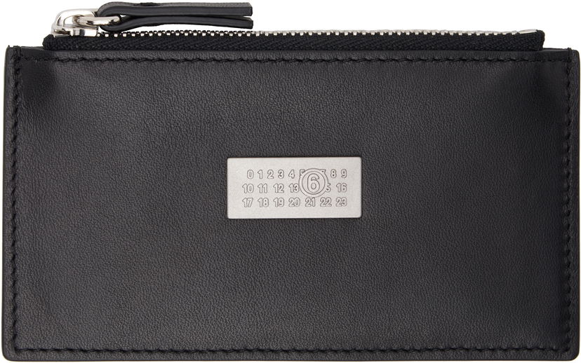 Novčanik Maison Margiela MM6 Maison Margiela Leather Card Holder Crna | SA5UI0016 P7258