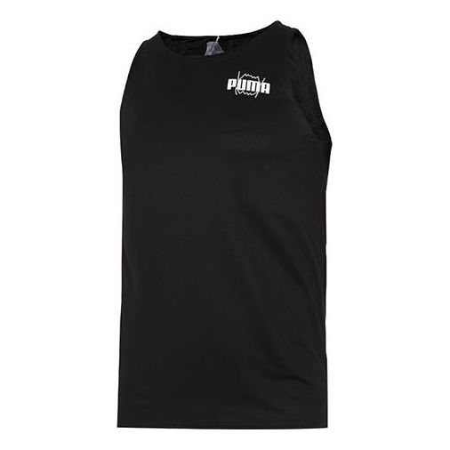 Majica bez rukava Puma Behind the Back Graphic Tank Top Crna | 670833-02, 0
