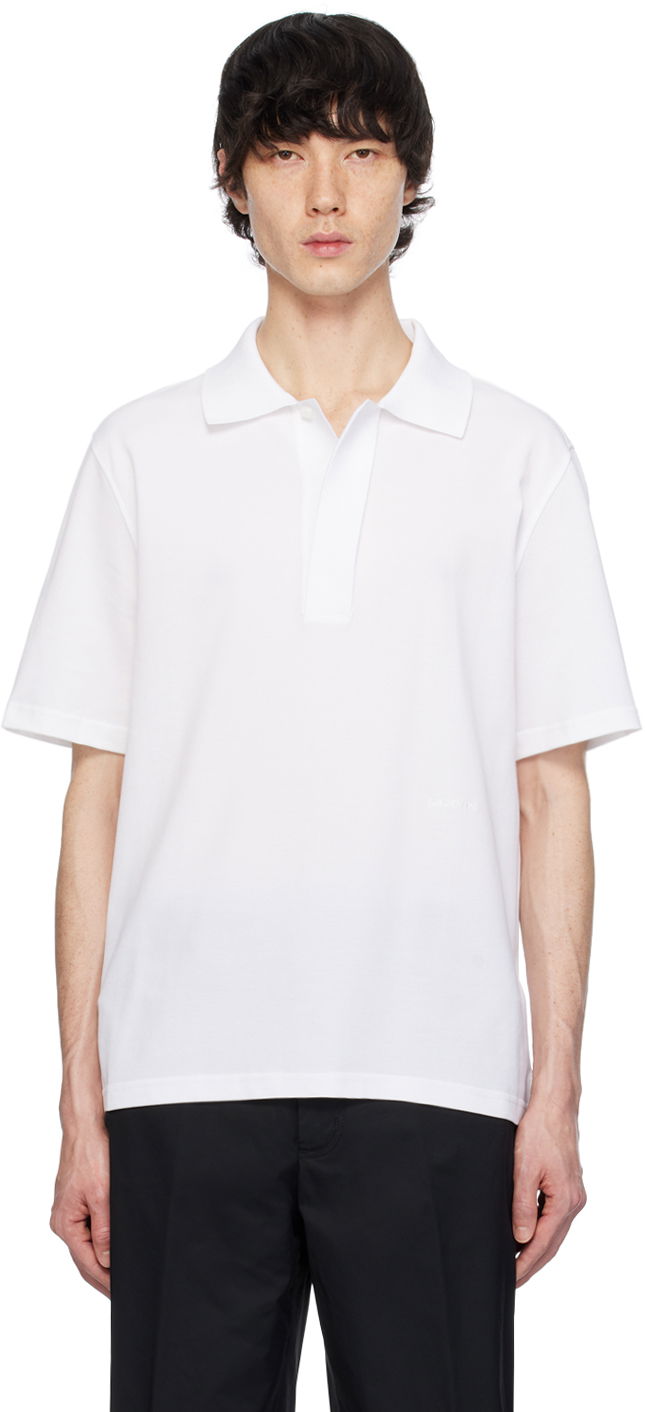 Polo majica LANVIN Spread Collar Polo Tee Bijela | RM-PL0011-J011-P24