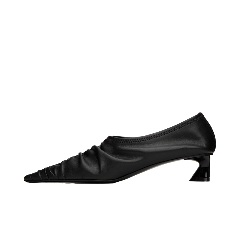 Tenisice i cipele Stella McCartney Elsa Ruched Kitten Heels Crna | 810417W1IL0
