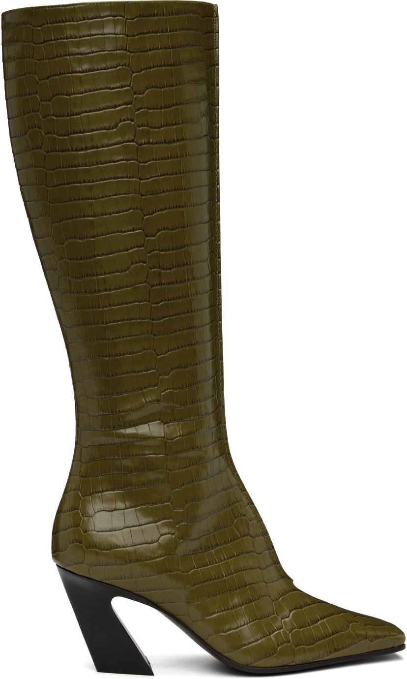 Odjeća Bottega Veneta Bottega Veneta Lewis Tall Boots Zelena | 806735 V4PB0