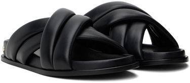Tenisice i cipele Anine Bing Lizzie Padded Leather Slides Crna | A-14-4028-007, 3