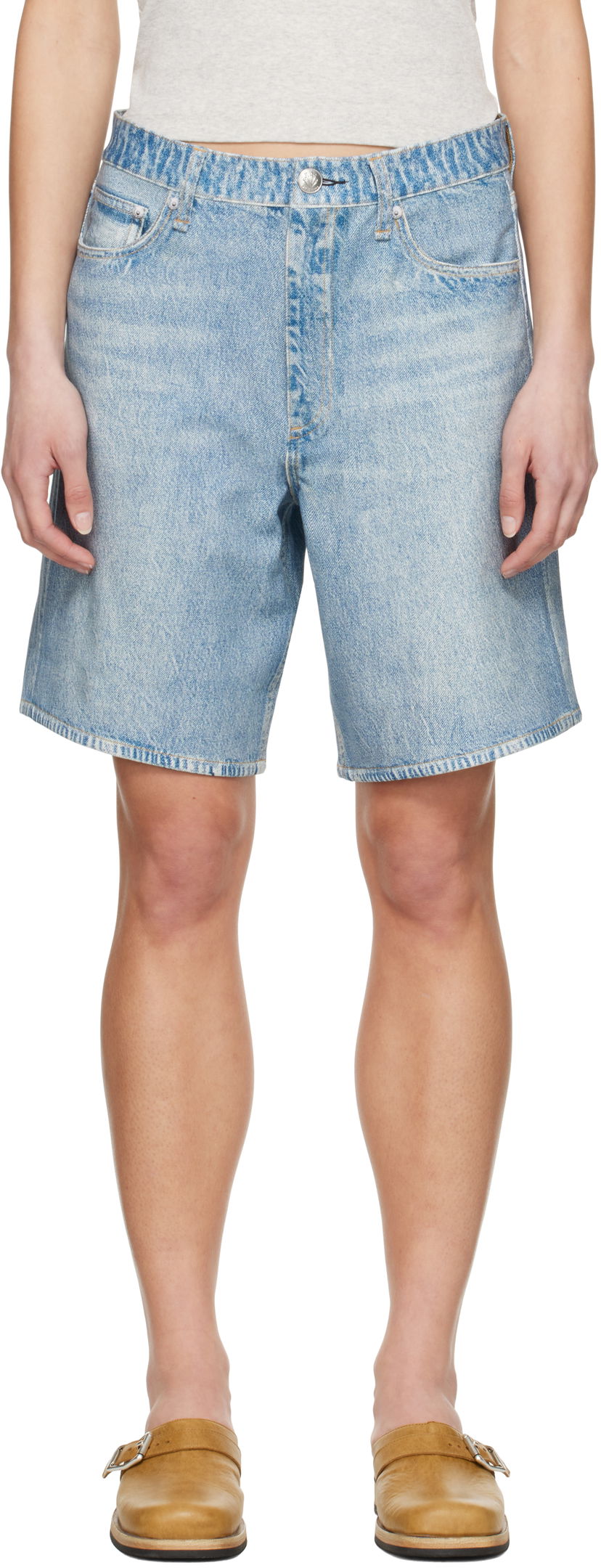 Kratke hlače rag & bone rag & bone Miramar Ponte McKenna Shorts Plava | WCW25S9001PT01