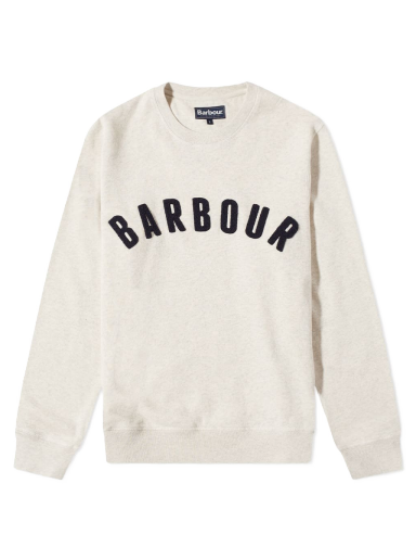 Dukserice Barbour Prep Logo Crew Sweatshirt Bijela | MOL0101BE54