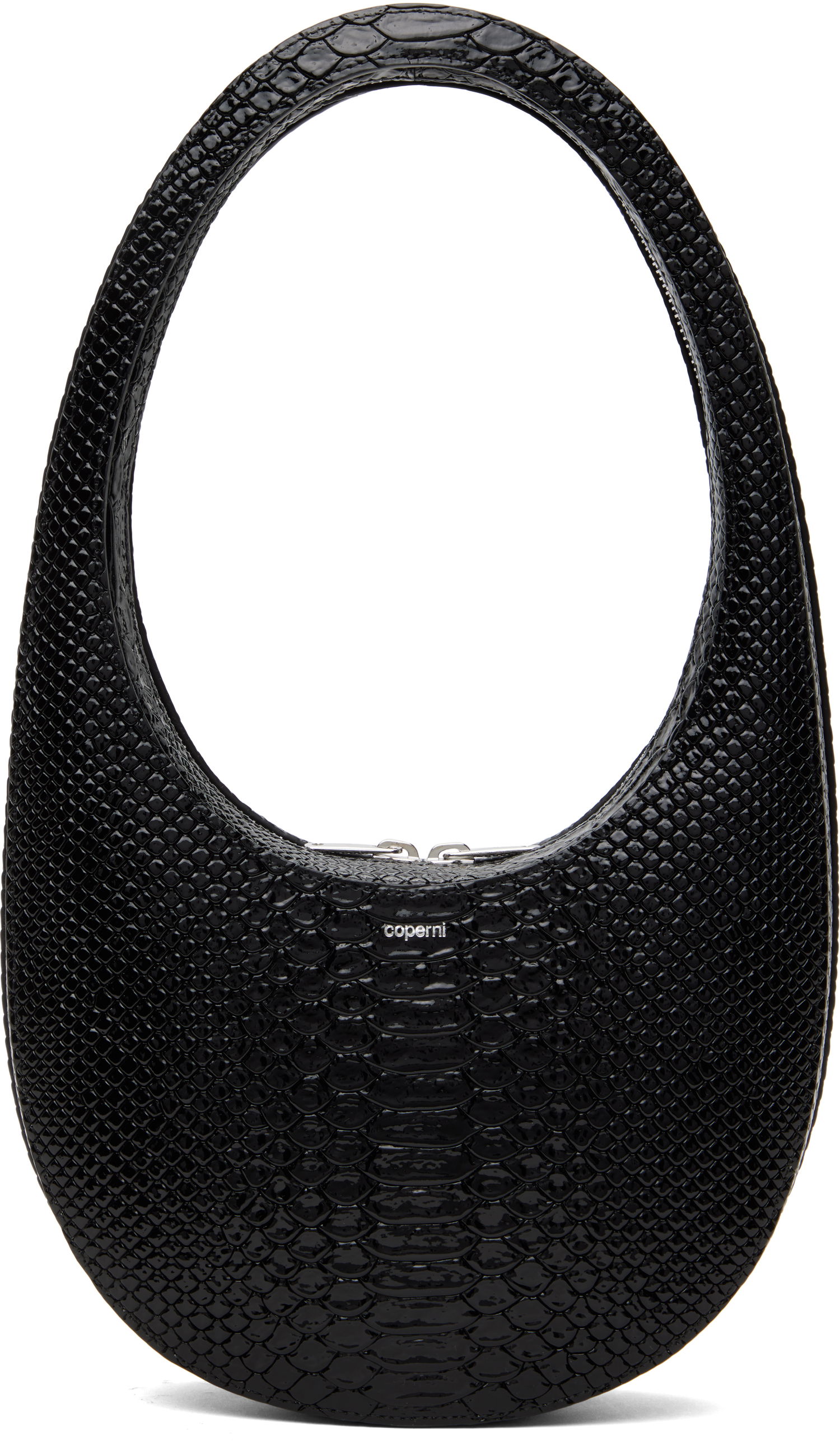 Ručna torbica Coperni Coperni Python Embossed Swipe Bag Crna | COPBA01F6047, 0