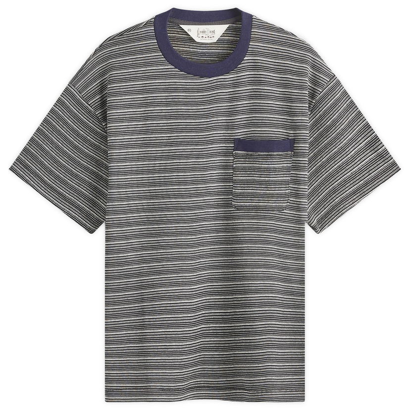 Majica kratkih rukava Brain Dead Zig Zag Stripe T-Shirt Siva | F24T00003935-BLK