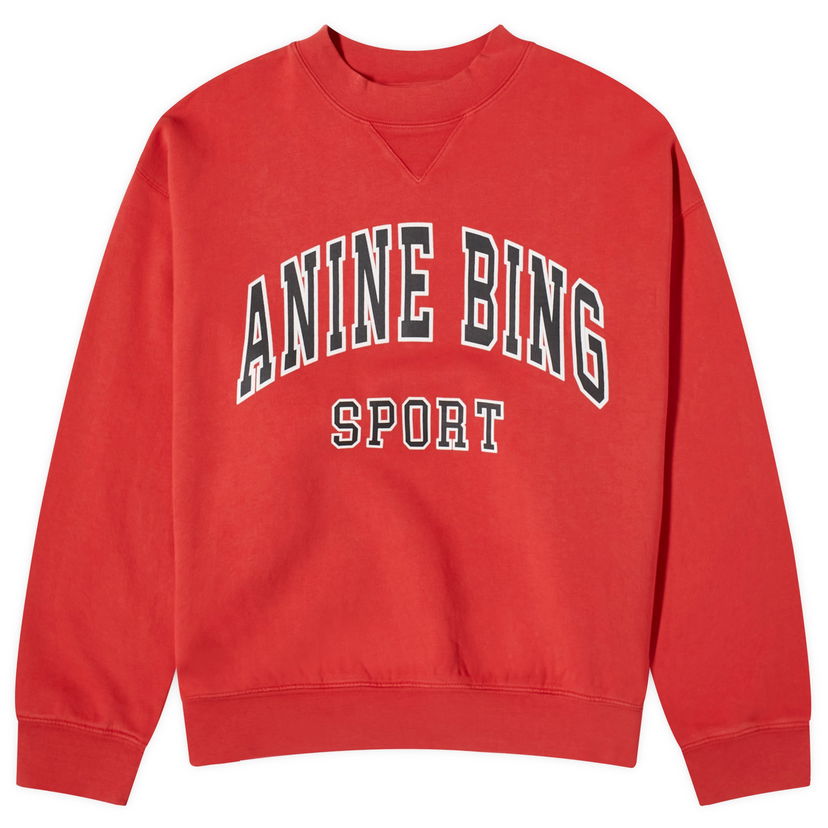 Dukserice Anine Bing Jaci Sport Logo Sweatshirt Crvena | A-08-5296-610