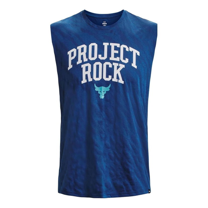 Majica bez rukava Under Armour Project Rock Sleeveless Tank Plava | 1379019-471