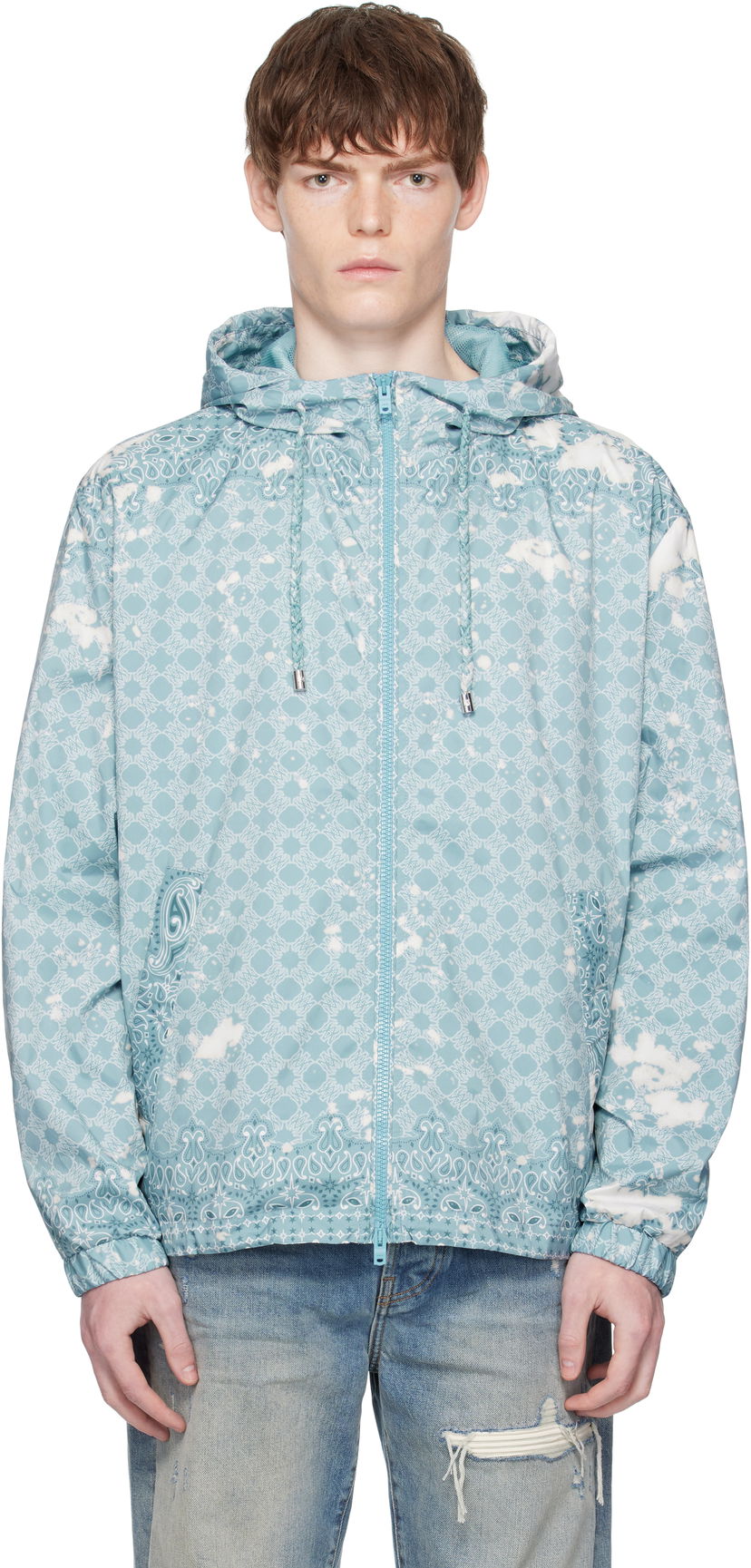 Vjetrovka AMIRI AMIRI MA Quad Windbreaker Jacket Plava | AMOULW1040