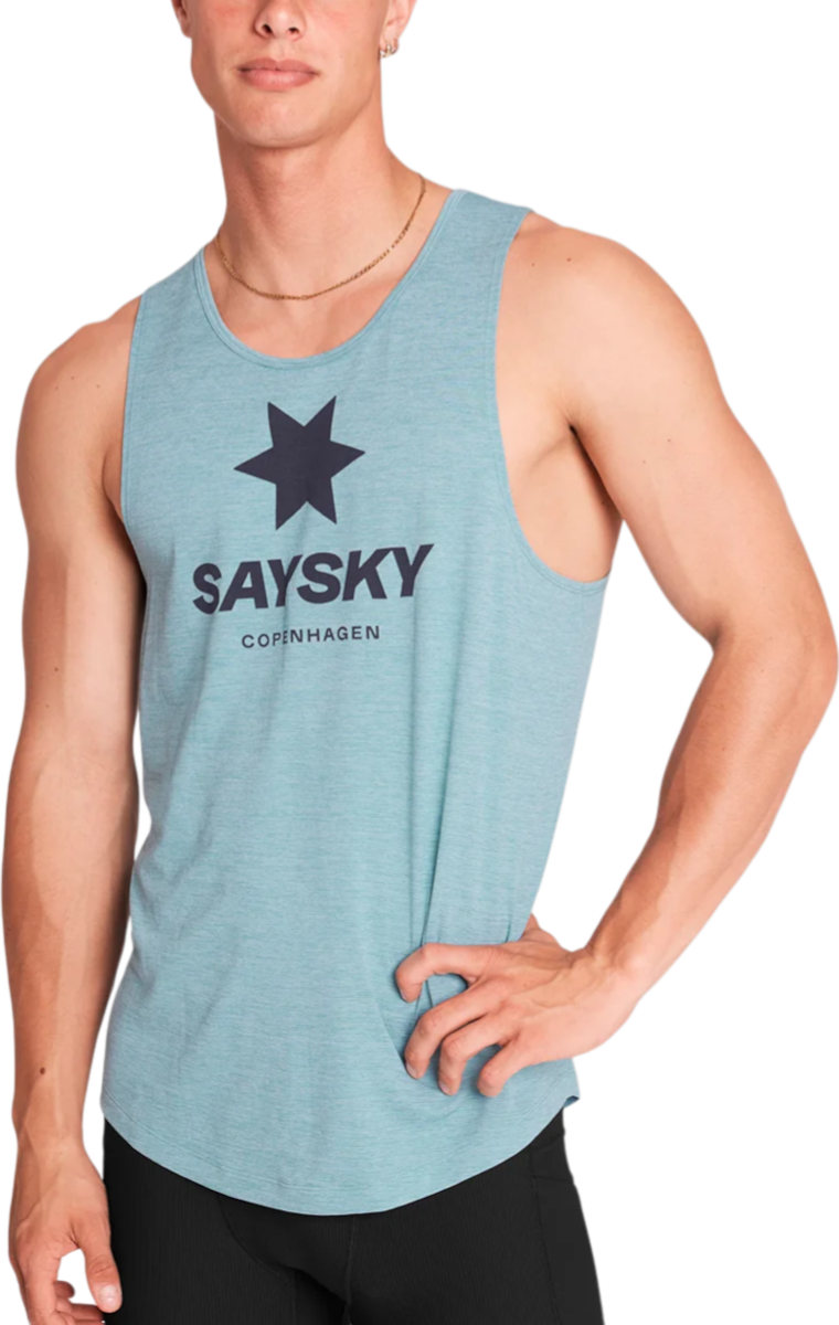 Majica bez rukava Saysky Saysky Logo Combat Pro Singlet Tirkiz | omrsi30c2013-omrsi30c2013
