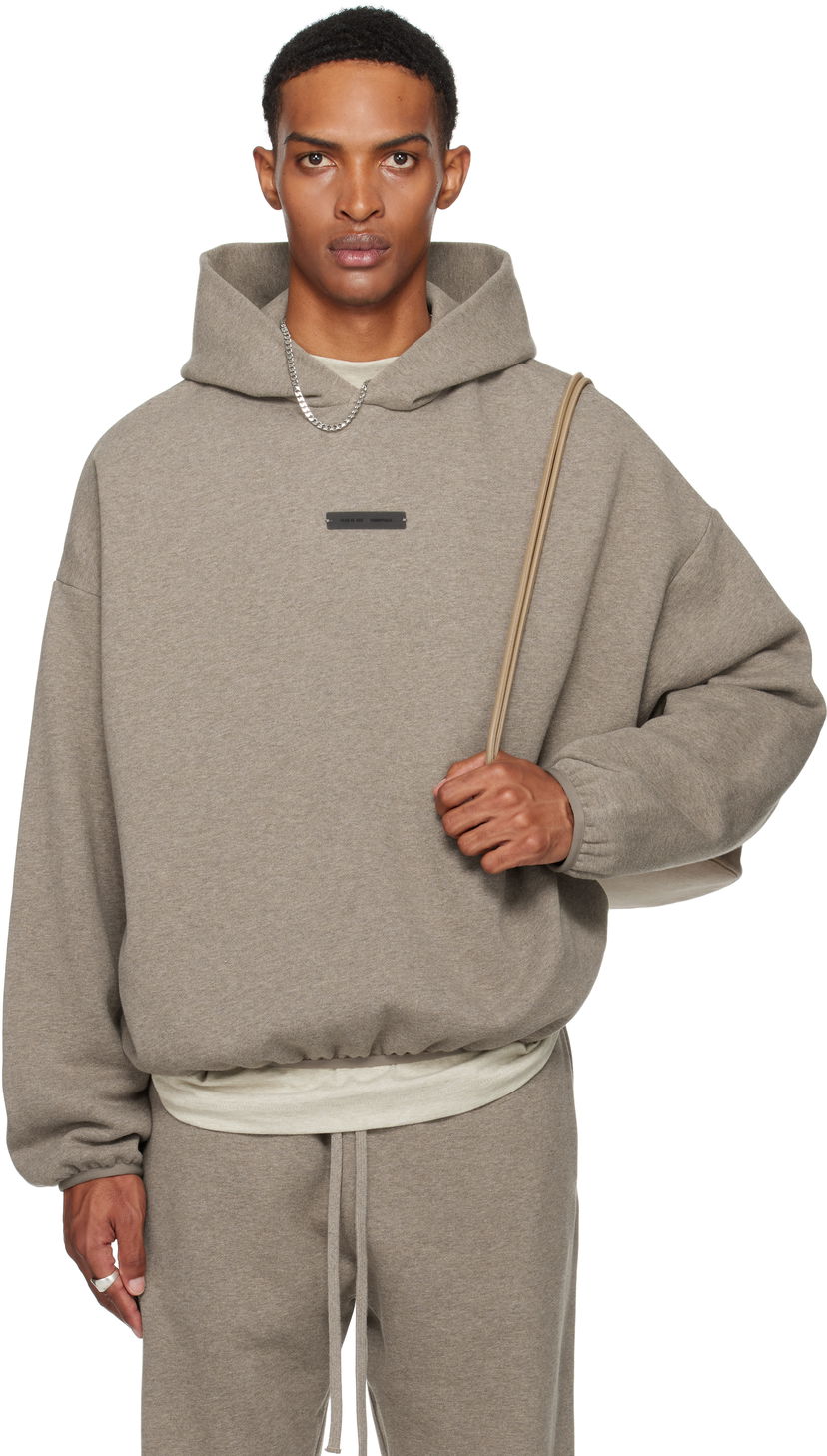 Dukserice Fear of God Fear of God ESSENTIALS Modern Fit Fleece Hoodie Siva | 192SP256513F