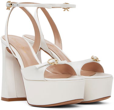 Tenisice i cipele Gianvito Rossi Gianvito Rossi Maddy Platform Heeled Sandals Bijela | G32239.70RIC.RAS, 3