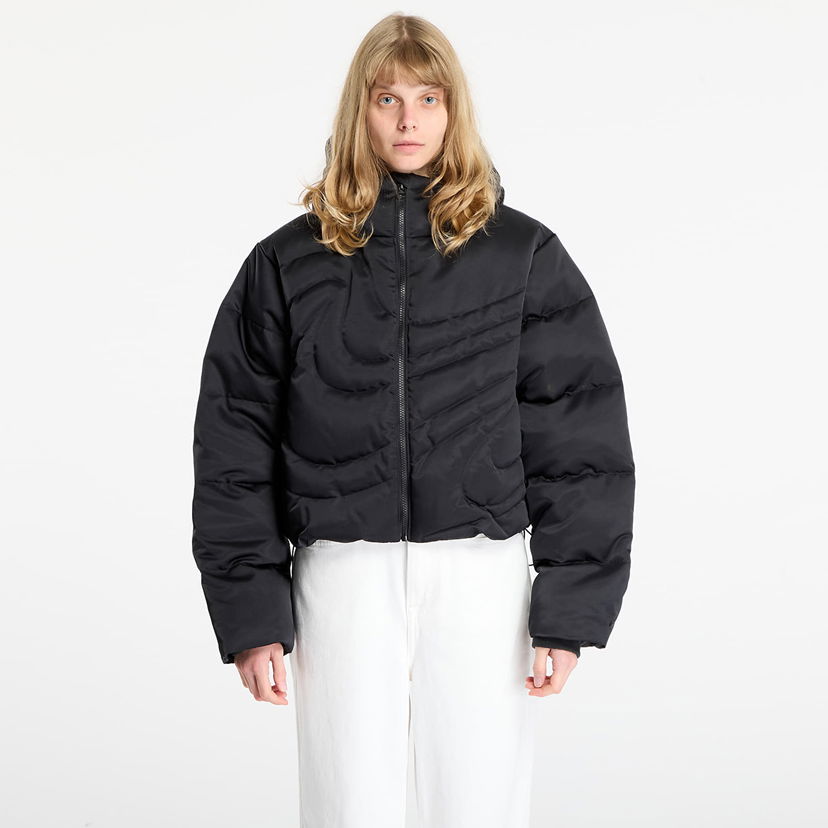 Pernata jakna Nike Sportswear Swoosh Series Therma-FIT Oversized Down Puffer Jacket Crna | IB2005-010
