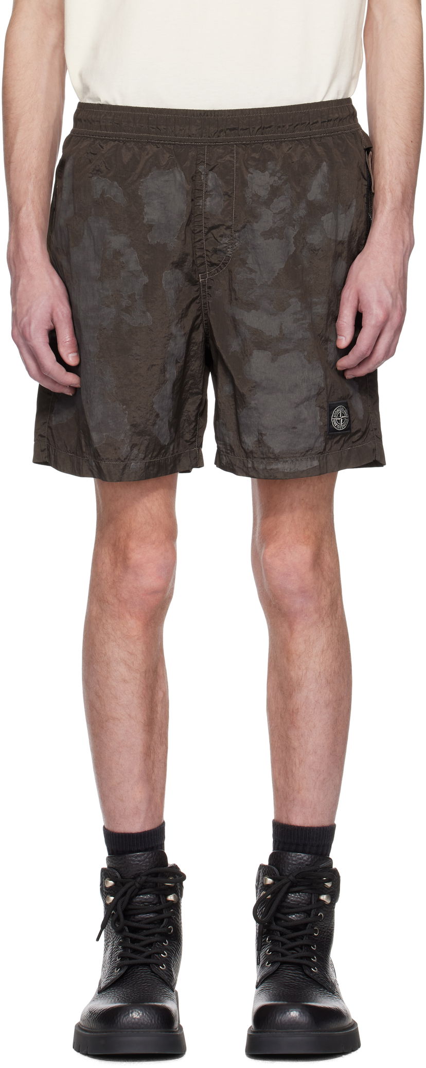 Kratke hlače Stone Island Stone Island Nylon Metal Swim Shorts Smeđa | K1S15 B100010 S0A78