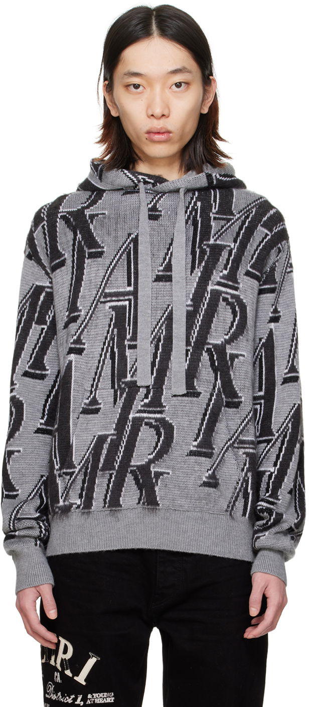 Dukserice AMIRI Repeat Hoodie Siva | PS24MKH003