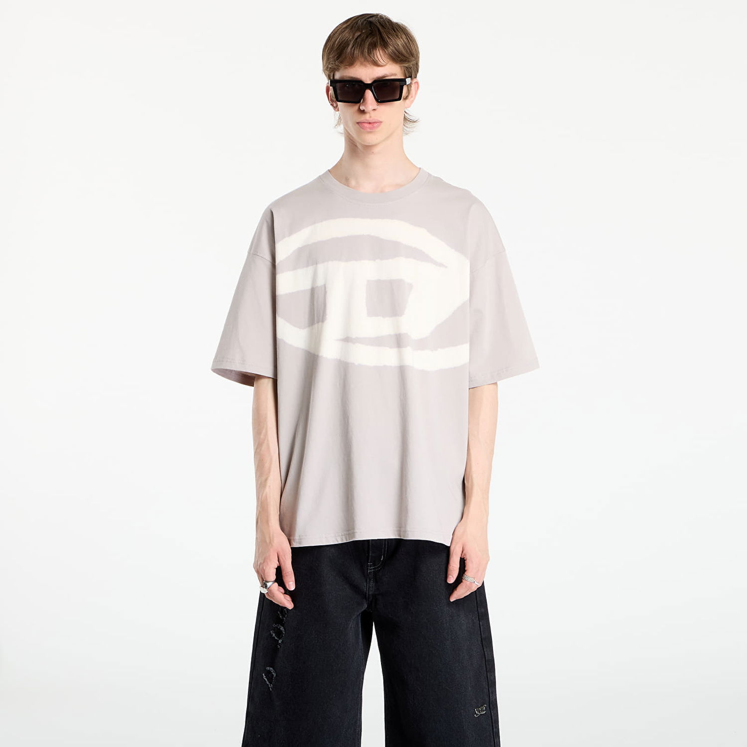 Majica kratkih rukava Diesel T-Boxt-Bleach T-Shirt Grey Siva | A14872_0QKAS 9BZ, 0