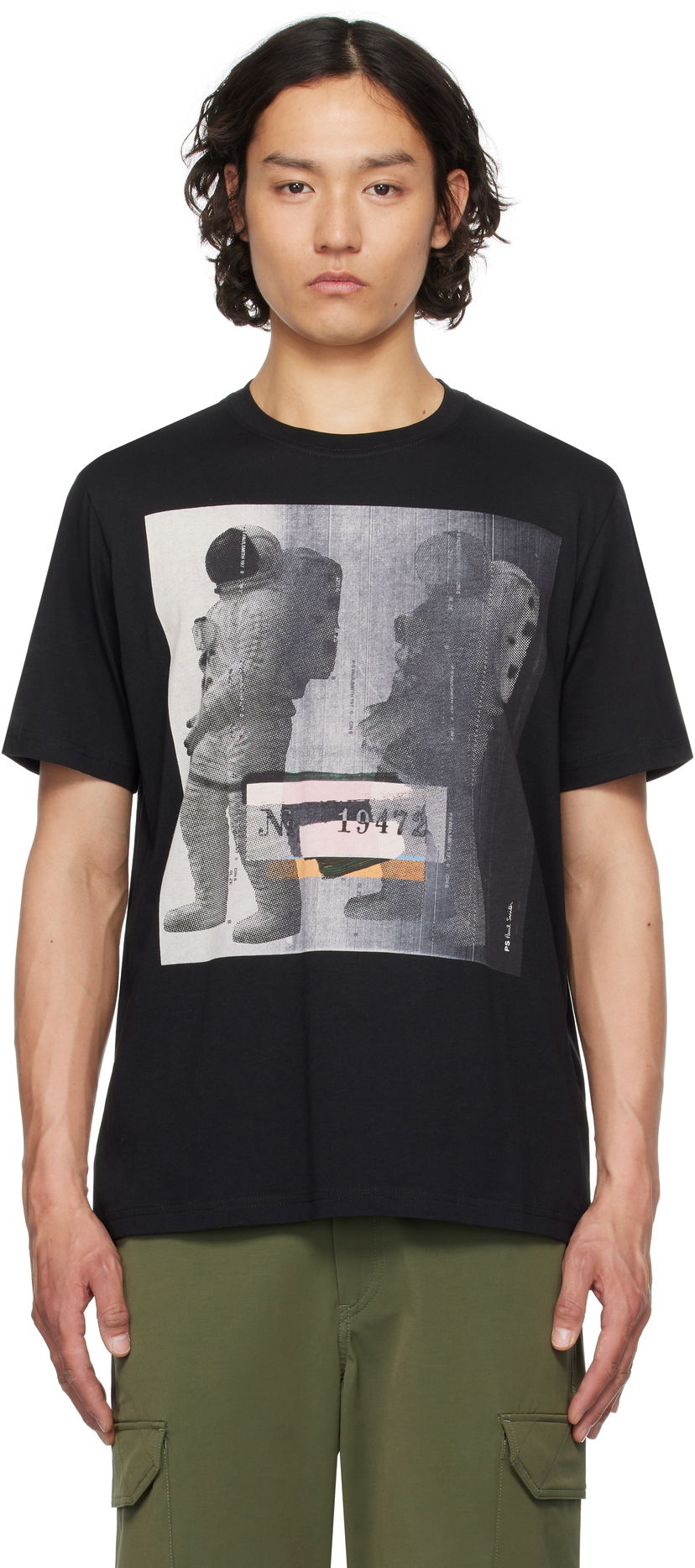 Majica kratkih rukava Paul Smith PS Paul Smith Astronaut Print T-Shirt Crna | M2R-011R-PP5086-79