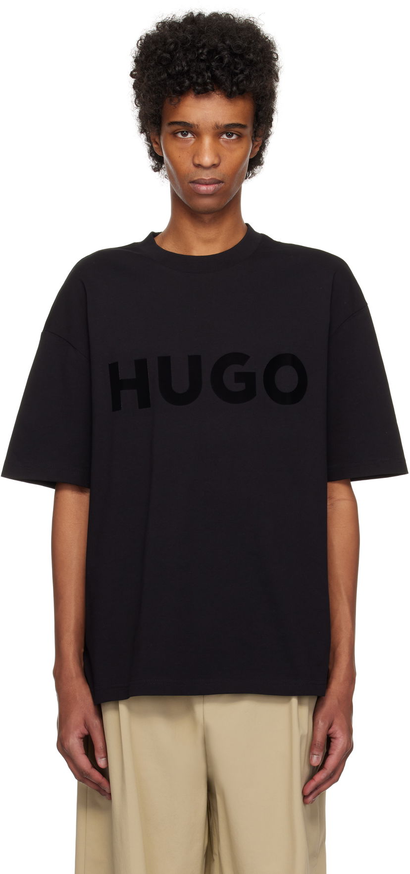 Majica kratkih rukava BOSS Hugo Oversize T-Shirt Crna | 50525765