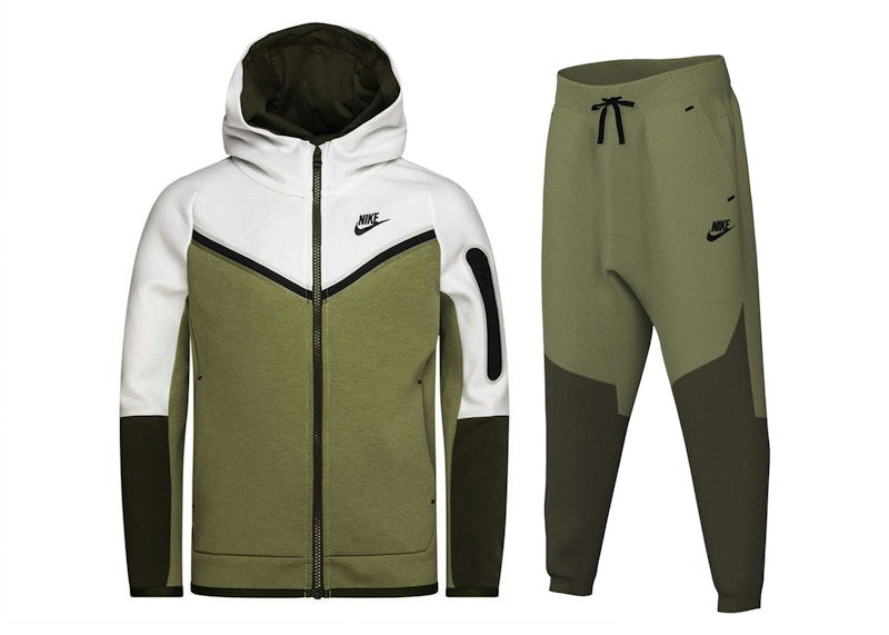 Trenerka Nike Kids' Tech Fleece Hoodie & Joggers Set Zelena | CU9223 121/CU9213 334