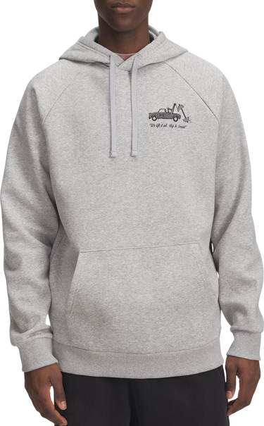 Dukserice Under Armour Rival Fleece Tow Truck Barbell Graphic Hoodie Siva | 6003955-011, 0