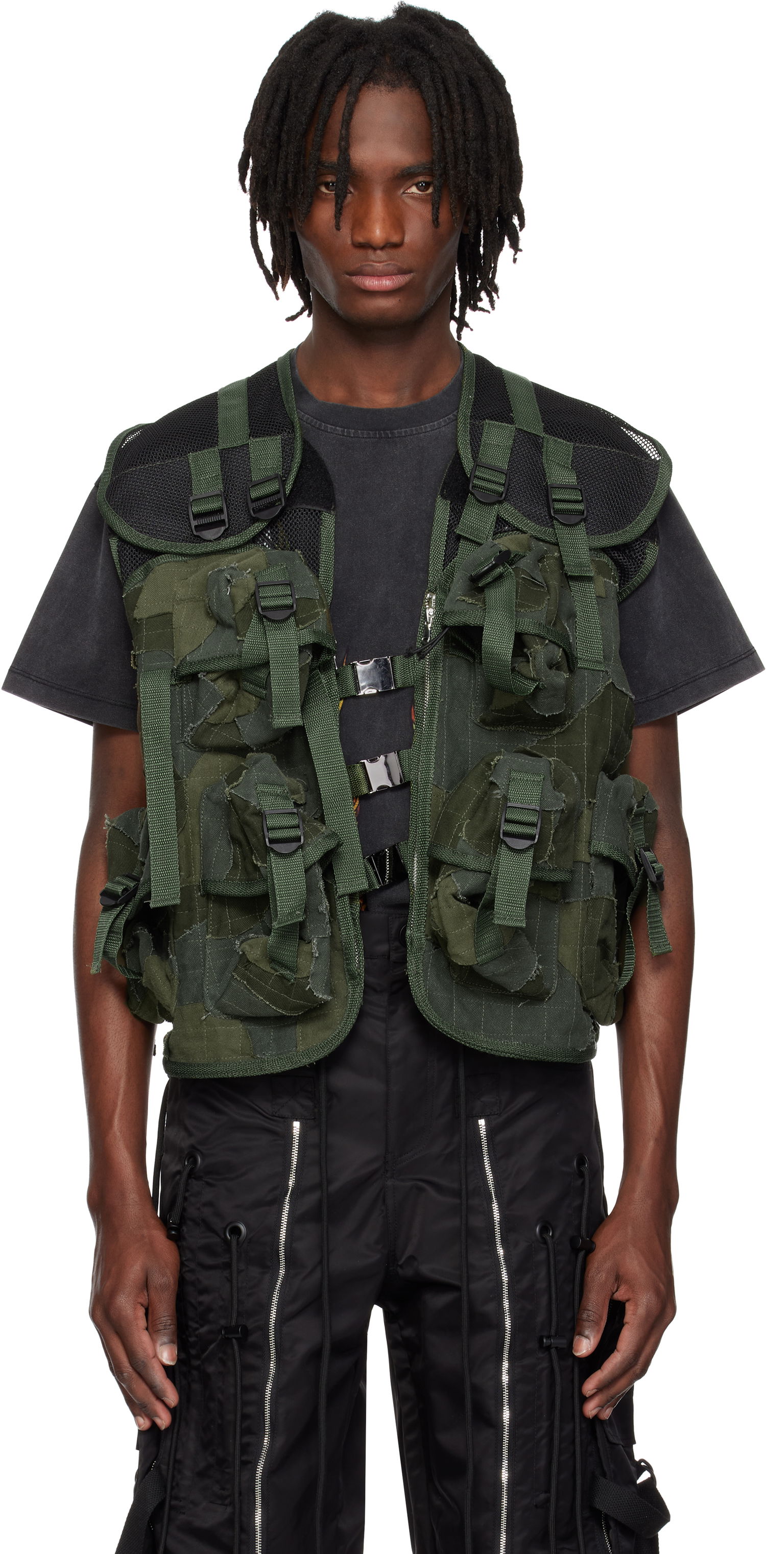 Prsluk Who Decides War Who Decides War Milly Cargo Vest Zelena | 1131320011SS25, 0