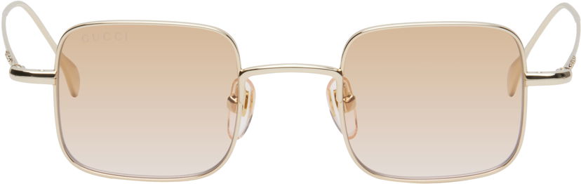 Sunčane naočale Gucci Gucci Squared Metal Sunglasses Metalik | GG1813S-004