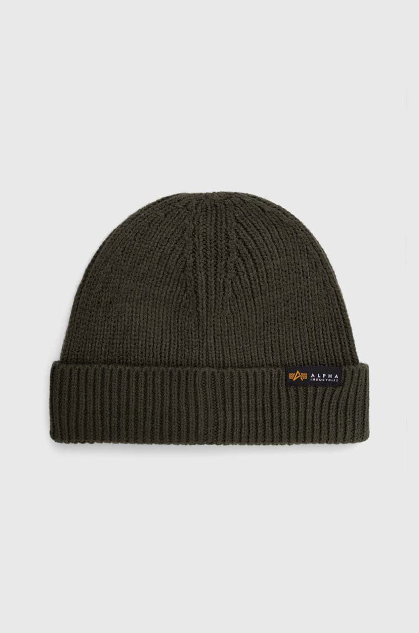 Kapica Alpha Industries Beanie Knitted Zelena | 138905.142