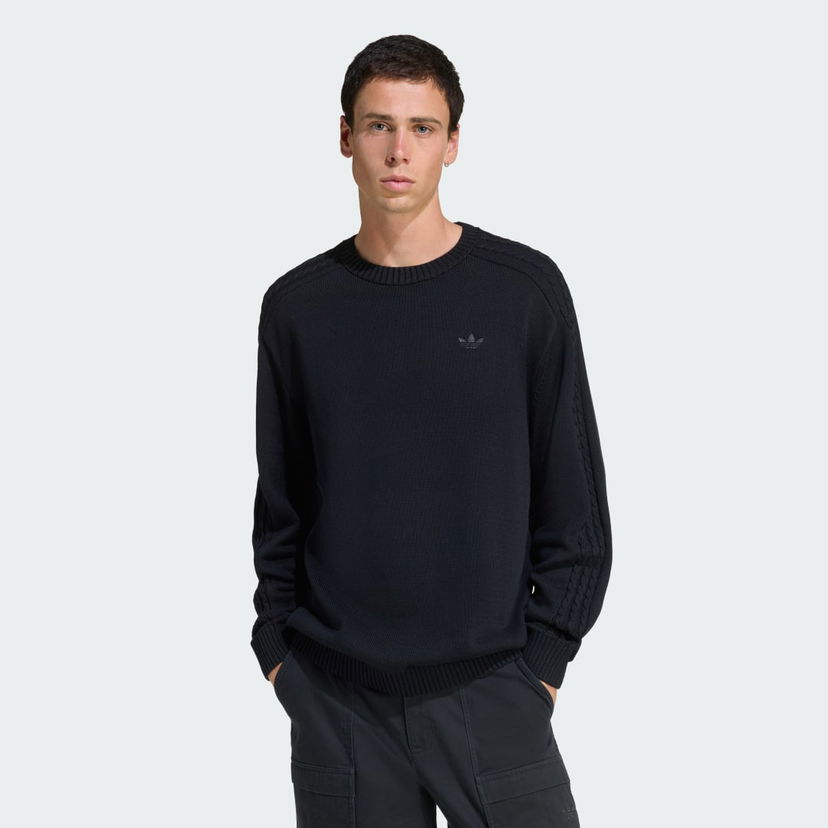 Džemper adidas Performance Premium Essentials Knit Sweater Crna | JY2648
