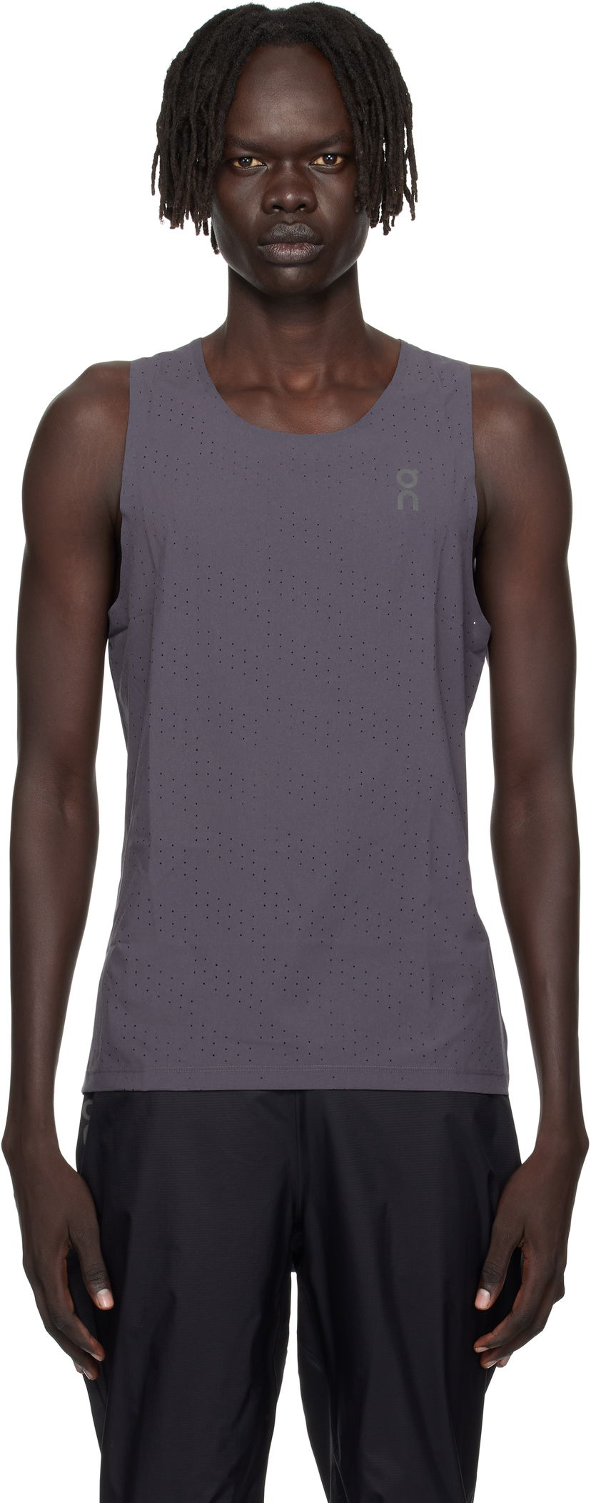 Majica bez rukava On Running Race Tank Top Siva | 1MF10152343