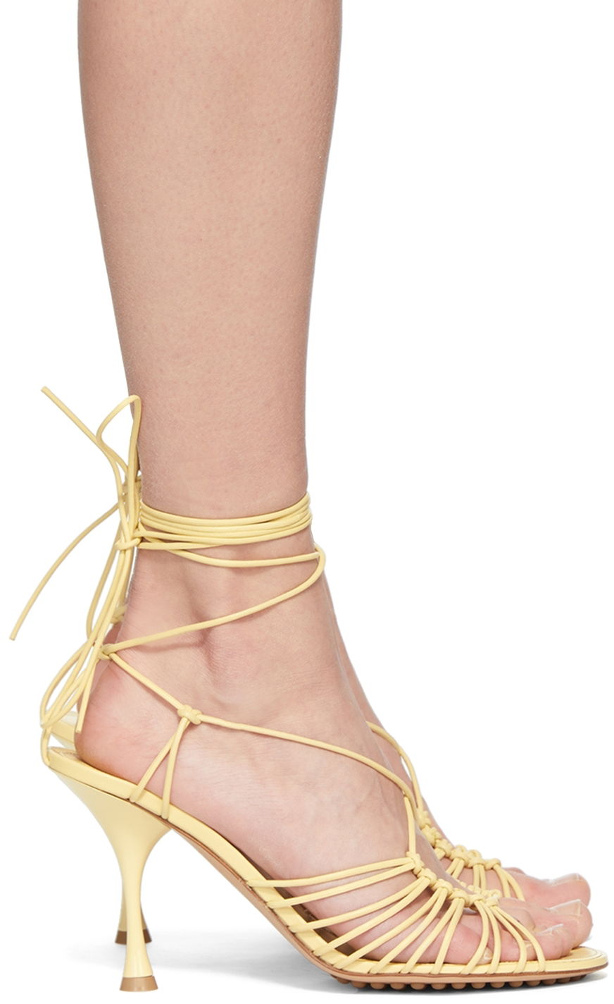 Tenisice i cipele Bottega Veneta Lagoon Dot Heeled Sandals "Yellow" Žuta | 690017 VBSD0, 0