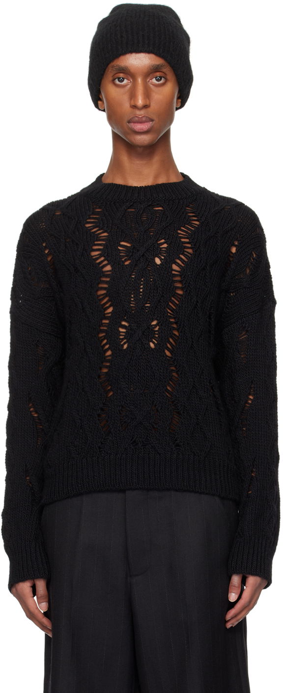 Džemper OUR LEGACY Cable Sonar Sweater Crna | M4243CB