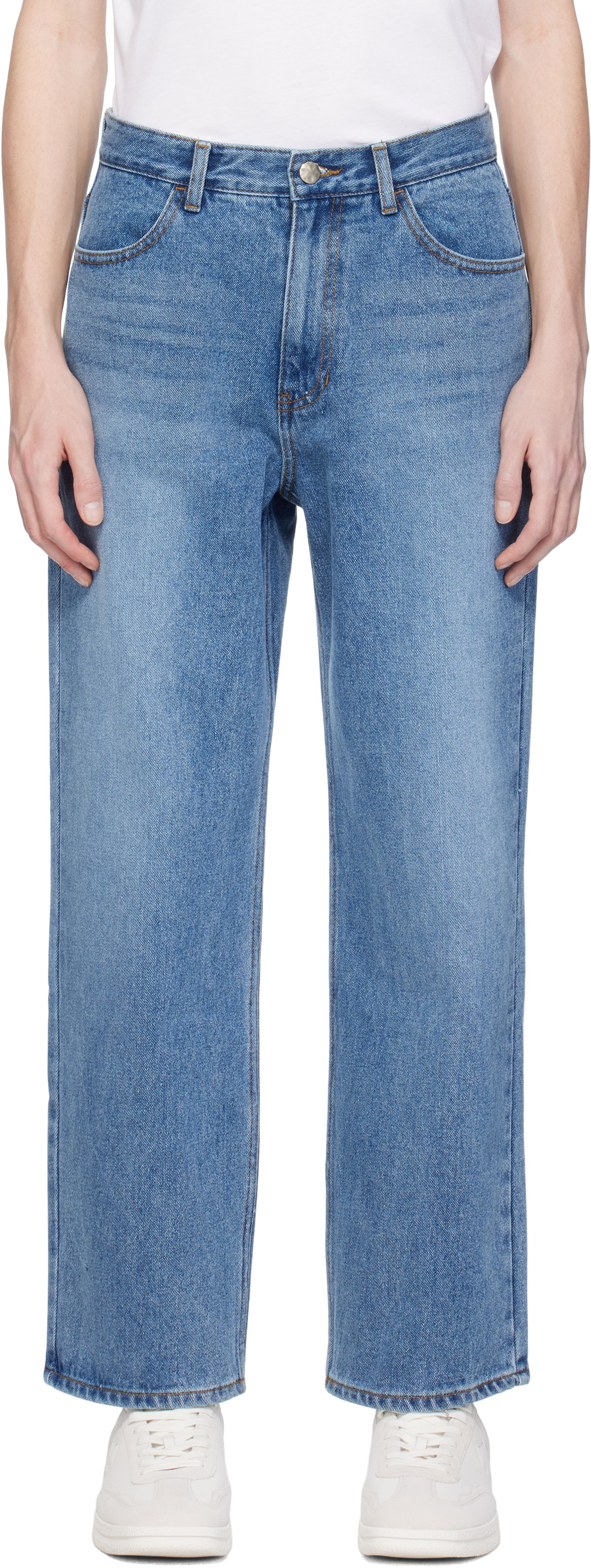 Jeans ADER ERROR ADER error Sig; TRS Tag 01 Jeans Plava | BO42FYJE0101SB, 0