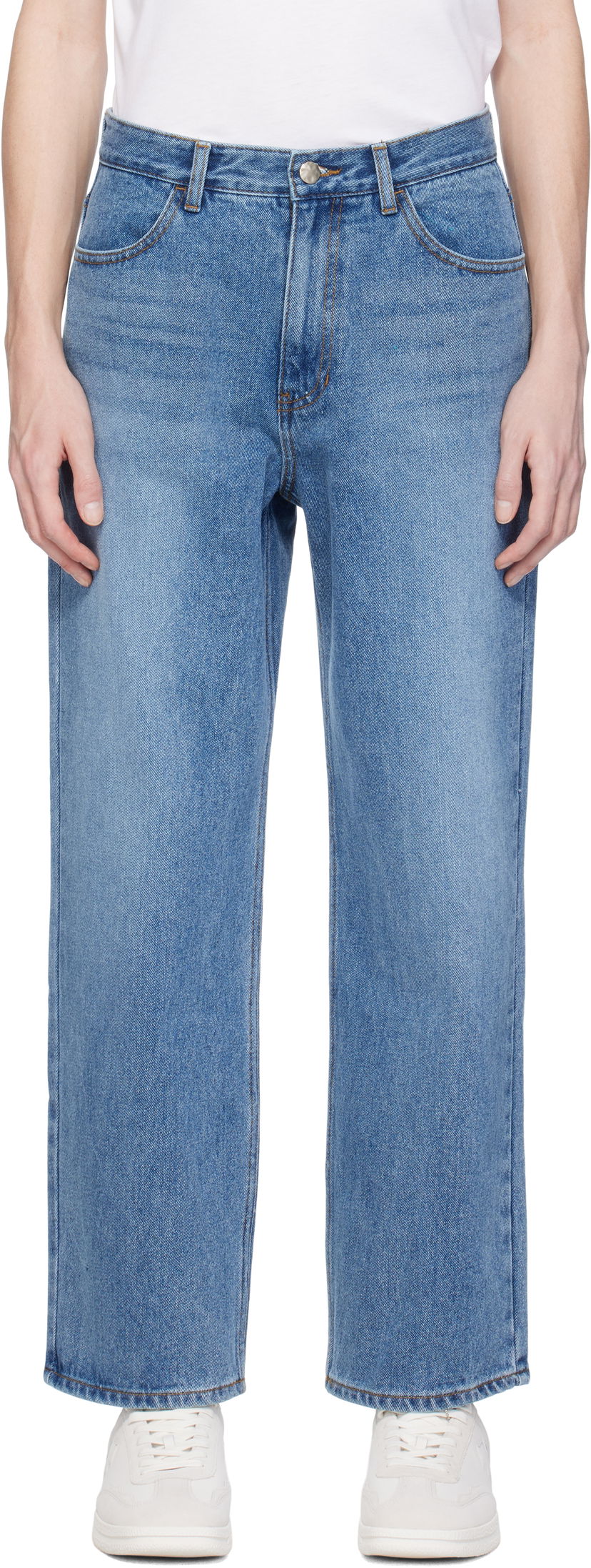 Jeans ADER ERROR ADER error Sig; TRS Tag 01 Jeans Plava | BO42FYJE0101SB