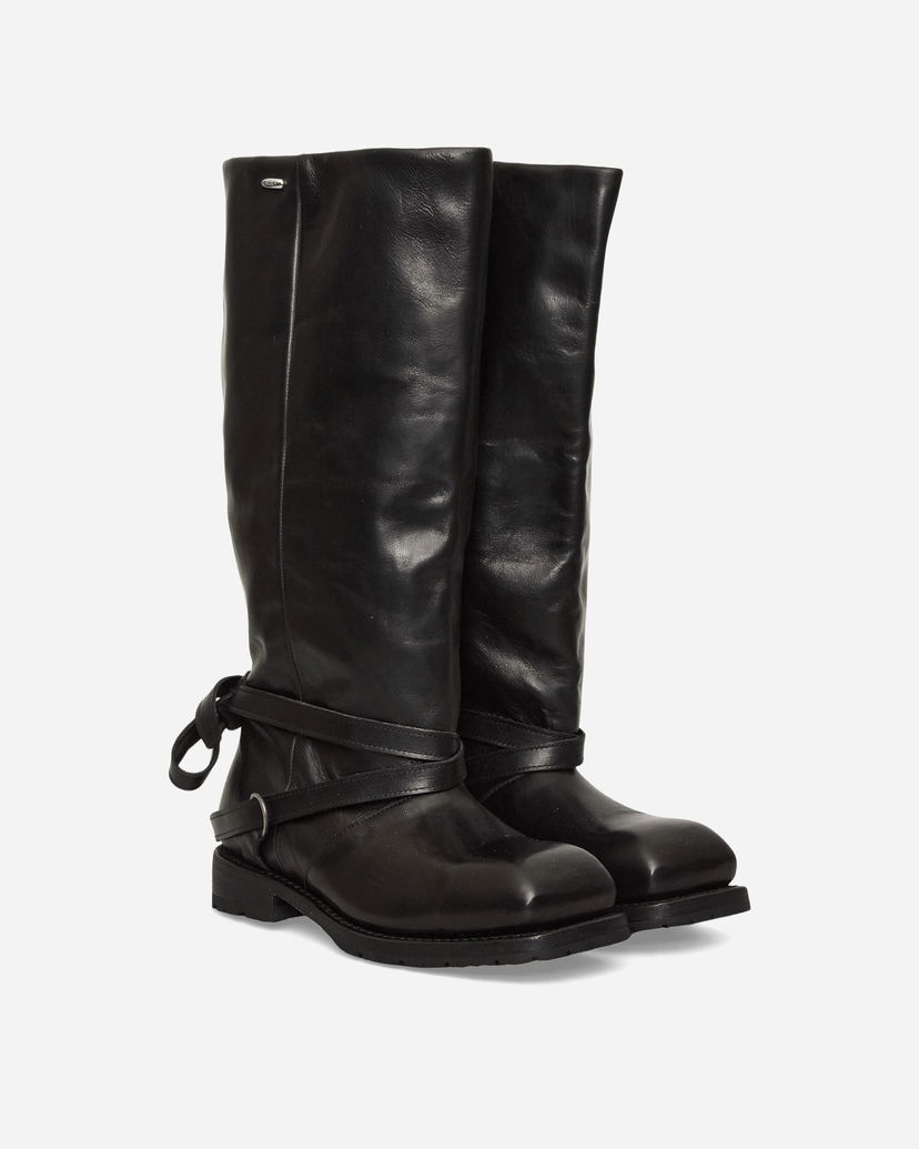 Tenisice i cipele OUR LEGACY Engine Leather Knee-High Boots Crna | A4257HB 001