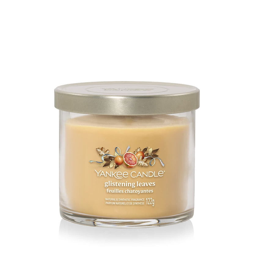 Svijeće Yankee Candle Signature Tumbler Candle Small Glistening Leaves Bež | 43506