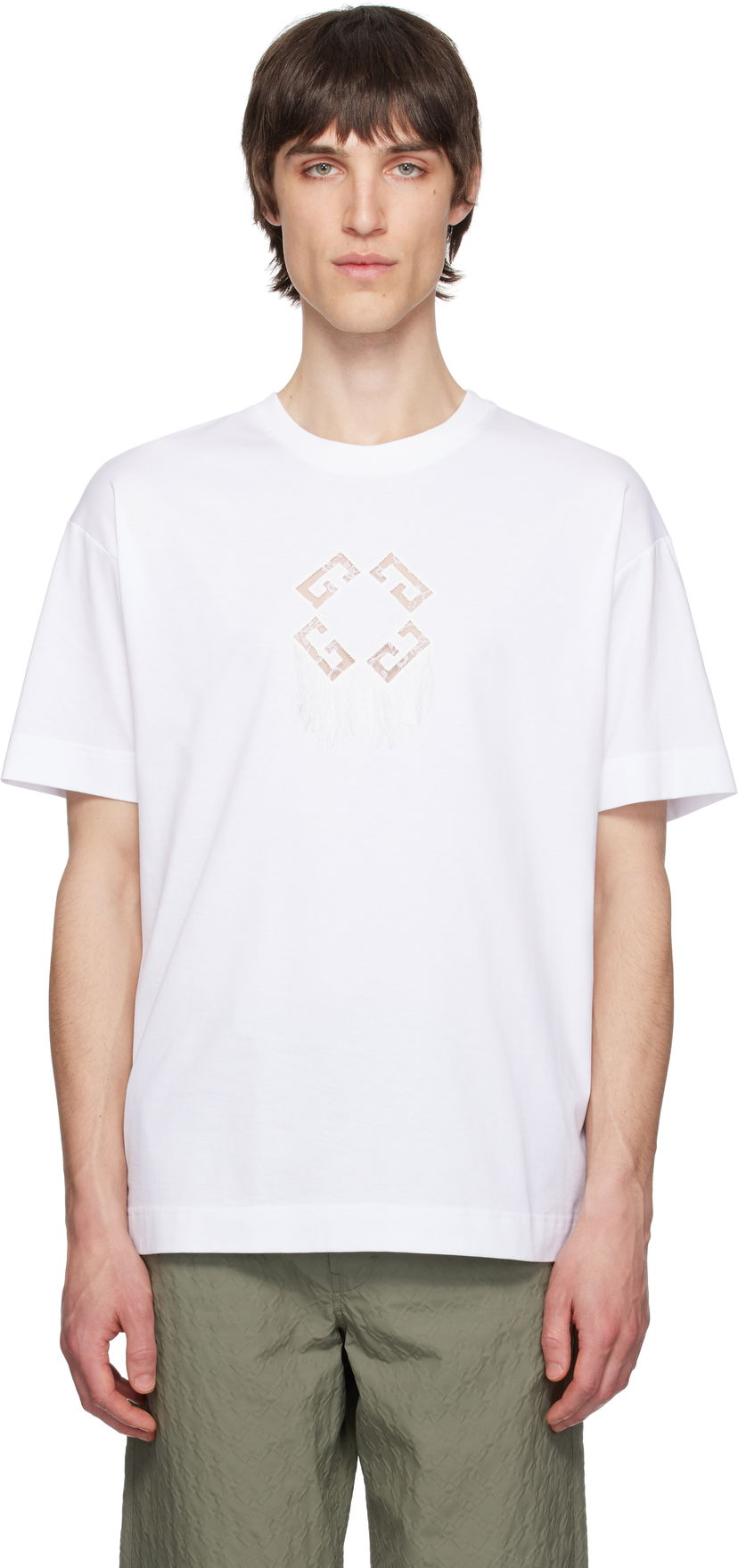 Majica kratkih rukava Givenchy Givenchy Monogram 72 Cotton T-Shirt Bijela | BM71MGG213100