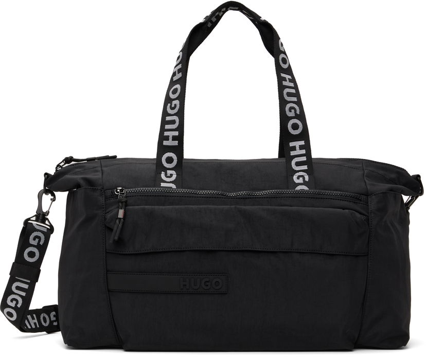 Gymsack BOSS Hugo Logo Patch Duffle Bag Crna | 50541967