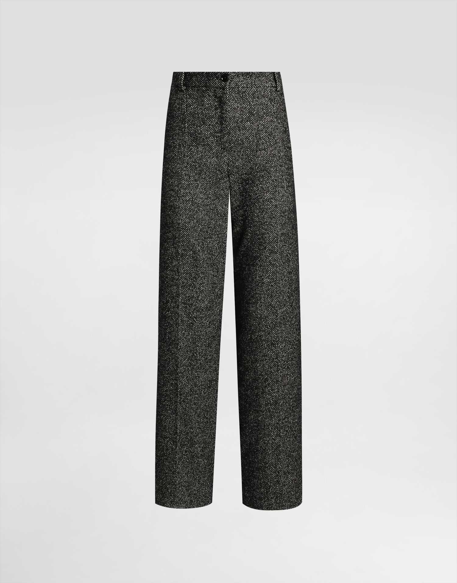Hlače Dolce & Gabbana Dolce & Gabbana Stretch Wool Chevron Trousers Crna | FTC31TFCBAJS8030, 0