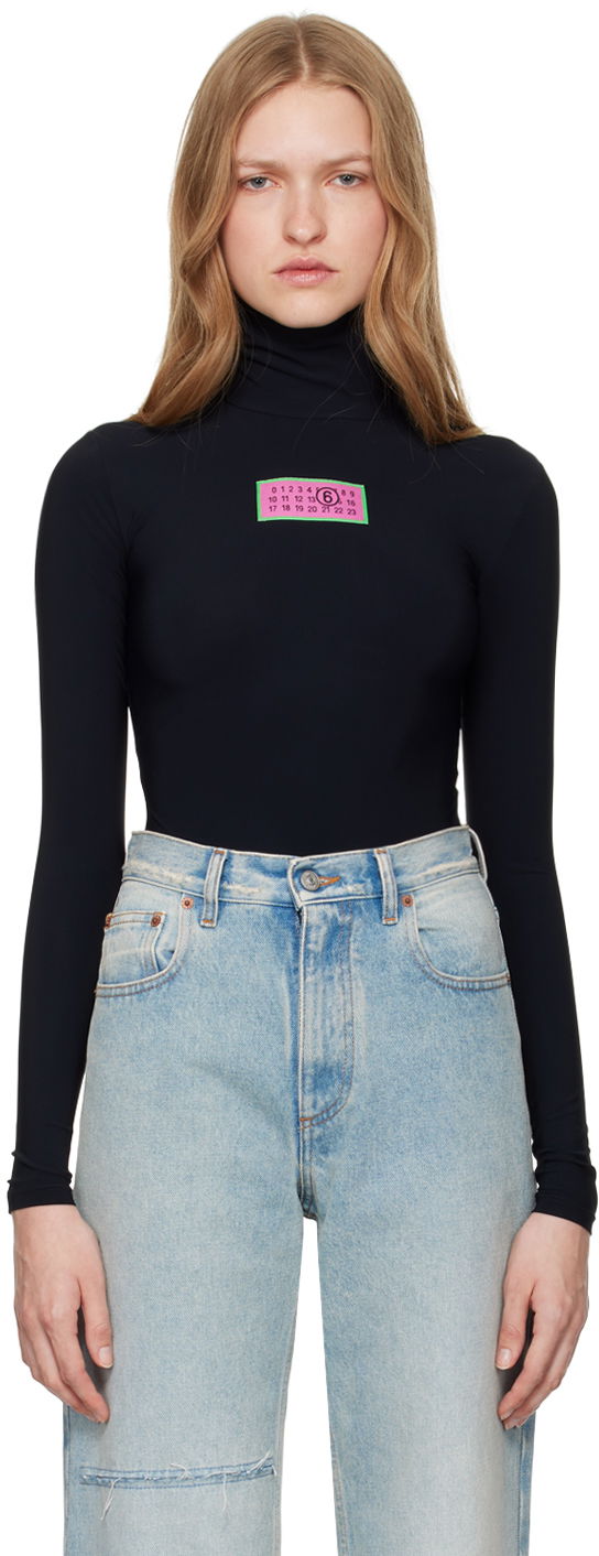 Body Maison Margiela Jersey Bodysuit Crna | S62NA0075 M20039