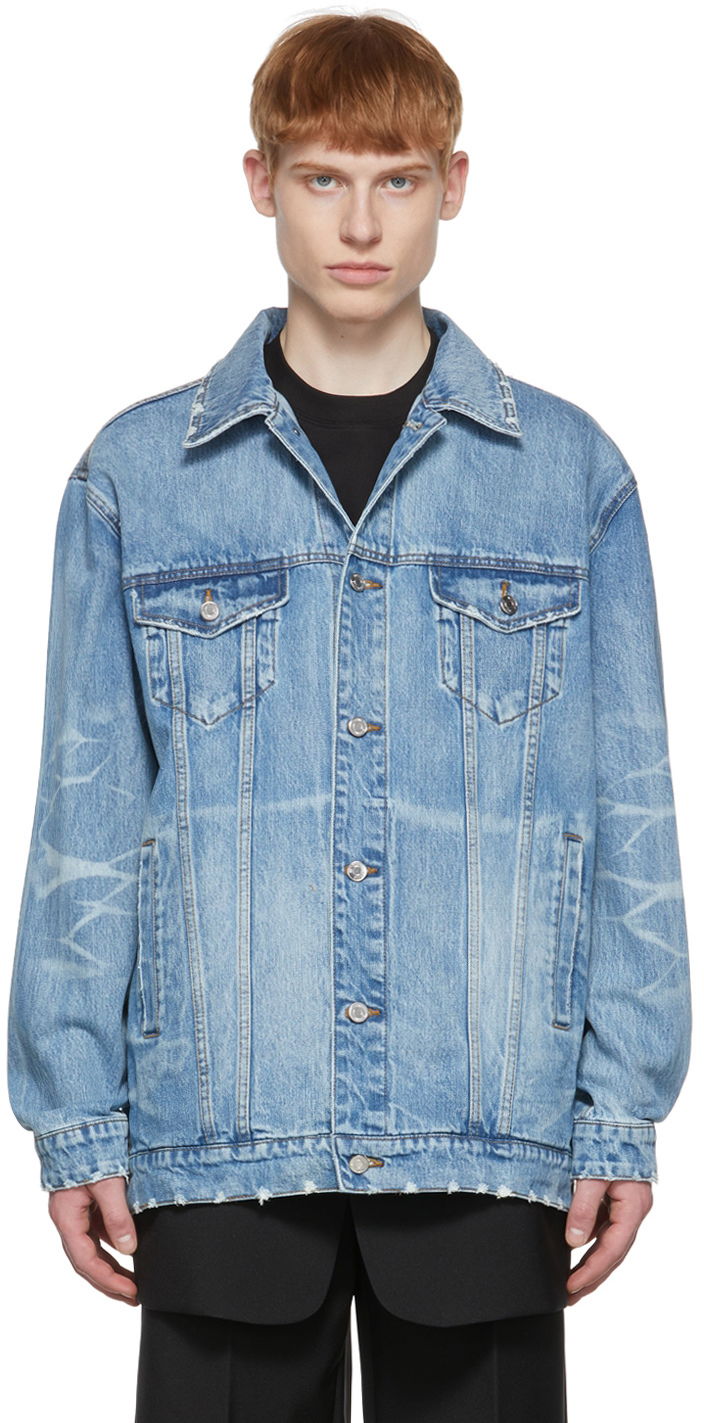Jakna We11done We11done Trucker Denim Jacket Plava | WD-DJ1-22-354-U-BL
